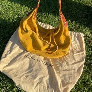 Louis Vuitton Monogram Yellow Suede Onatah